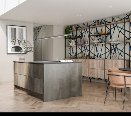 Unity Linea Deep Blue, Essen Bordalino oak & Metara Steel oxide (4)