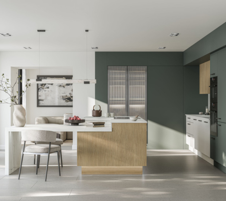 Unity Woodgrain Striped Light Oak & MossGreen (1)